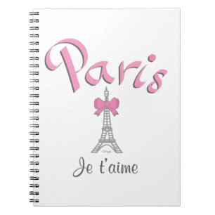 Paris - Je t'aime (Ich Liebe dich) Notizblock