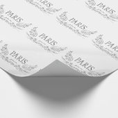 PARIS Je t'aime (in Liebe du) Geschenkpapier (Ecke)