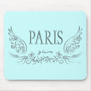 PARIS Je t'aime (in Liebe du) Mousepad