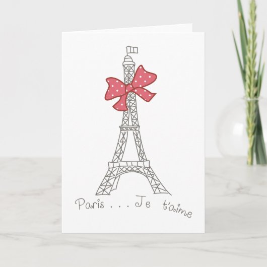 Paris... Je t'aime Karte (Vorderseite)