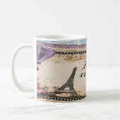 Paris Je t'aime Meine Liebe Vintager Stil Kaffeetasse (Links)
