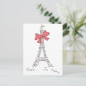 Paris... Je t'aime Postkarte (Stehend Vorderseite)