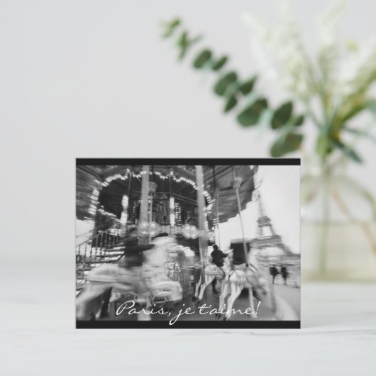 Paris, je t'aime! Postkarte (Stehend Vorderseite)