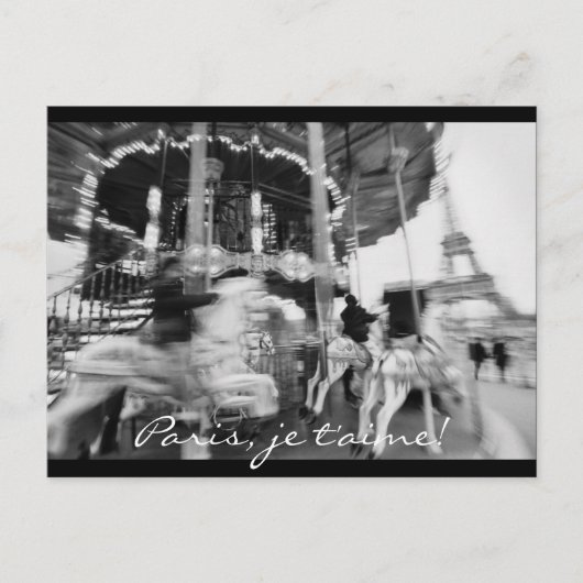 Paris, je t'aime! Postkarte (Vorderseite)