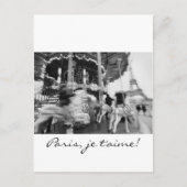 Paris, je t'aime! Postkarte (Vorderseite)