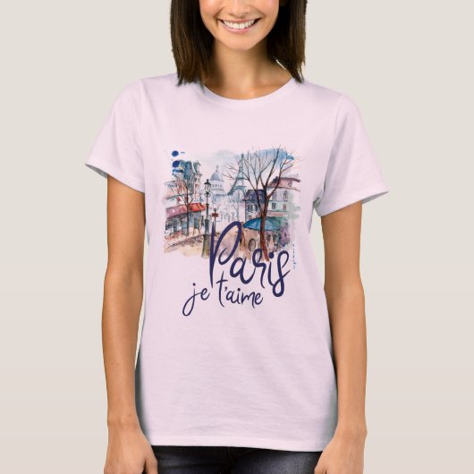 Paris Je t'aime T-Shirt (Vorderseite)
