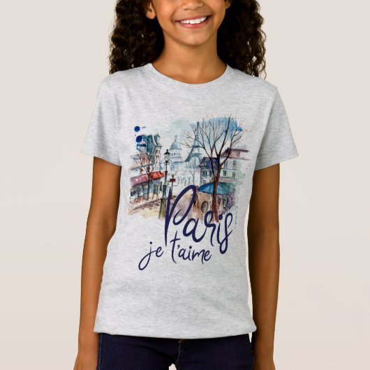 Paris Je t'aime T-Shirt (Vorderseite)