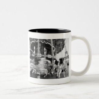 Paris, je t'aime! zweifarbige tasse