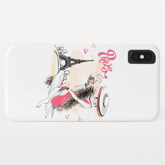 Paris & Kaffee Case-Mate iPhone Hülle (Rückseite (Horizontal))