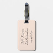 Paris & Kaffee Gepäckanhänger (Rückseite vertikal)