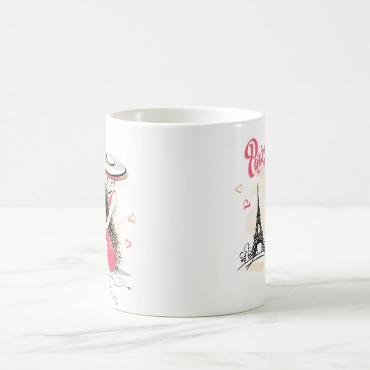 Paris & Kaffee Kaffeetasse (Mittel)