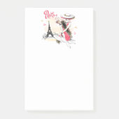 Paris & Kaffee Post-it Klebezettel (Vorderseite)