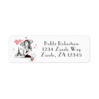 Paris & Kaffee, rotes Label