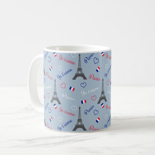 Paris Kaffeetasse (Vorderseite Links)