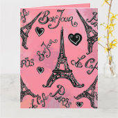 PARIS KARTE (Gelbe Blume)