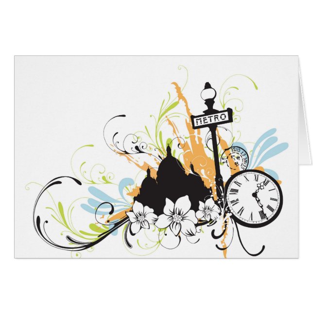 Paris-Karte (Vorderseite (Horizontal))