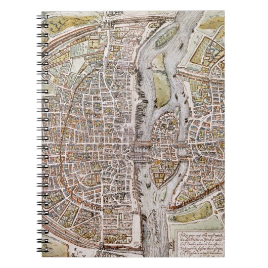 PARIS-KARTE, 1581 NOTIZBLOCK (Vorderseite)