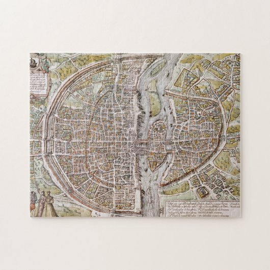 PARIS-KARTE, 1581 PUZZLE (Horizontal)