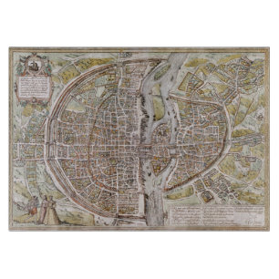 PARIS-KARTE, 1581 SCHNEIDEBRETT
