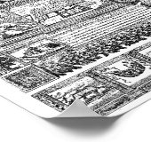 Paris Karte 1652 Poster (Ecke)