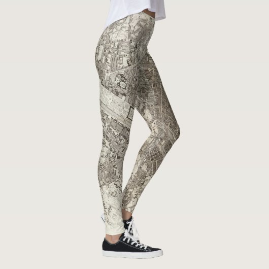 Paris-Karte Leggings (Rechts)