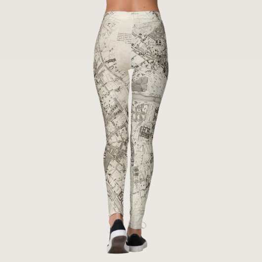 Paris-Karte Leggings (Rückseite)