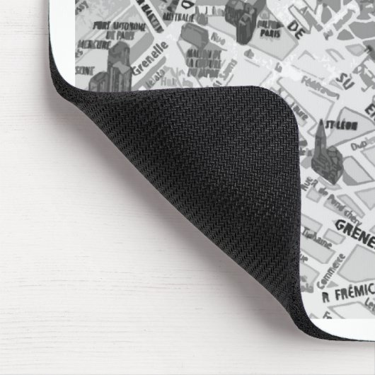 Paris-Karte Mousepad (Ecke)