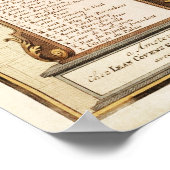 Paris Karte Poster (Ecke)