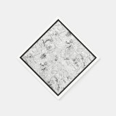 Paris Karte Serviette (Ecke)