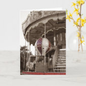 Paris-Karussell Karte (Gelbe Blume)