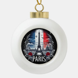 Paris Keramik Kugel-Ornament