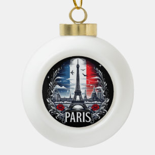 Paris Keramik Kugel-Ornament