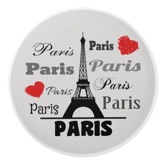 Paris Keramikknauf (Vorderseite)