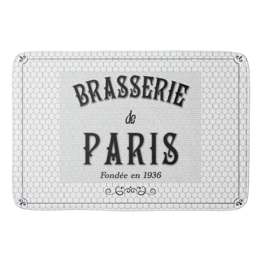 Paris Kitchen Floor Mat Badematte (Vorderseite)