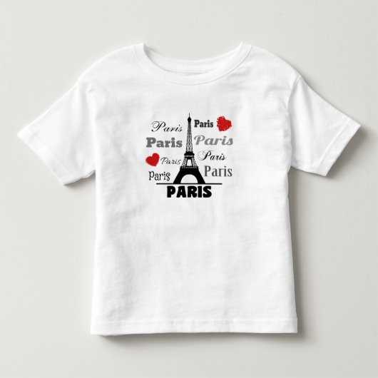 Paris Kleinkind T-shirt (Vorderseite)