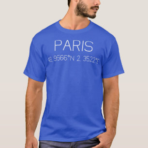 Paris-Koordinaten 2 T-Shirt