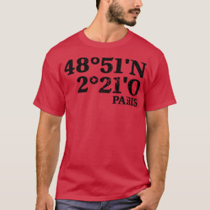 Paris-Koordinaten T-Shirt
