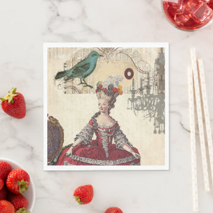 Paris Kronleuchter Marie Antoinette Vintage Franzö Serviette