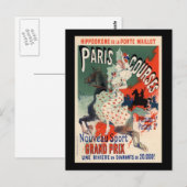 Paris-Kurse Postkarte (Vorne/Hinten)