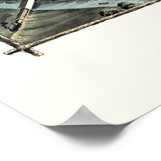 Paris, KY Panoramic Map - 1870 Poster (Ecke)