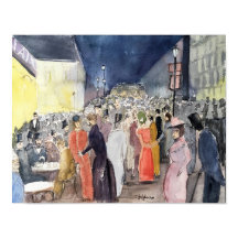 PARIS, LA BELLE EPOQUE, WASSERFARBENE STADT