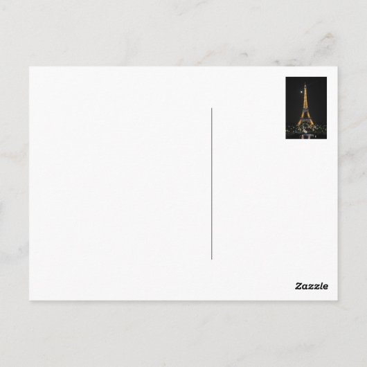 Paris la nuit! Postkarte (Rückseite)