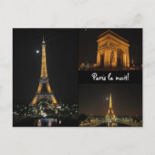 Paris la nuit! Postkarte (Vorderseite)