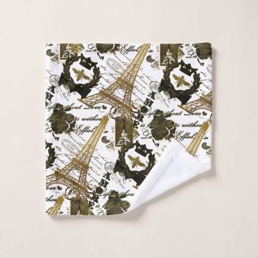 Paris: La Tour Eiffel Badhandtuch Set (Waschlappen)