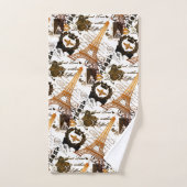 Paris: La Tour Eiffel Badhandtuch Set (Handtuch)