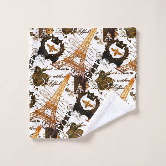 Paris: La Tour Eiffel Badhandtuch Set (Waschlappen)