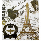 Paris: La Tour Eiffel Duschvorhang (Vorderseite)