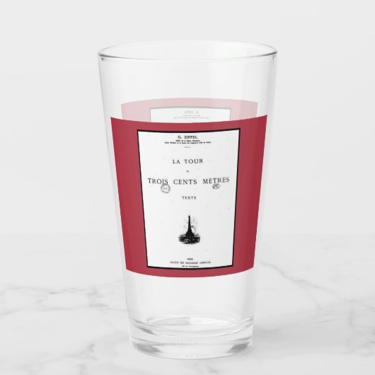 Paris La Tour Eiffel Eiffelturm Eiffel tower Glas (Rückseite)