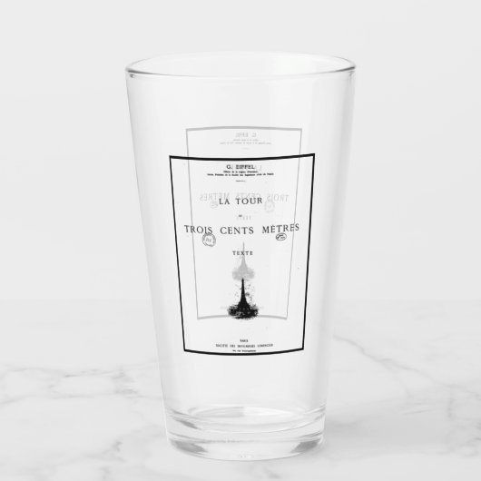 Paris La Tour Eiffel Eiffelturm Eiffel tower Glas (Rückseite)