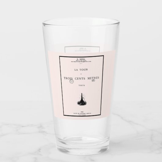 Paris La Tour Eiffel Eiffelturm Eiffel tower Glas (Rückseite)